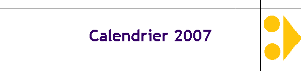 Calendrier 2007